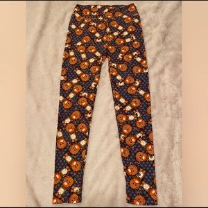 Lularoe Christmas Reindeer leggings OS
